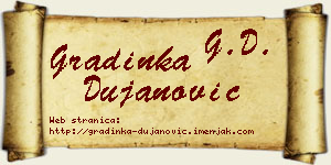 Gradinka Dujanović vizit kartica